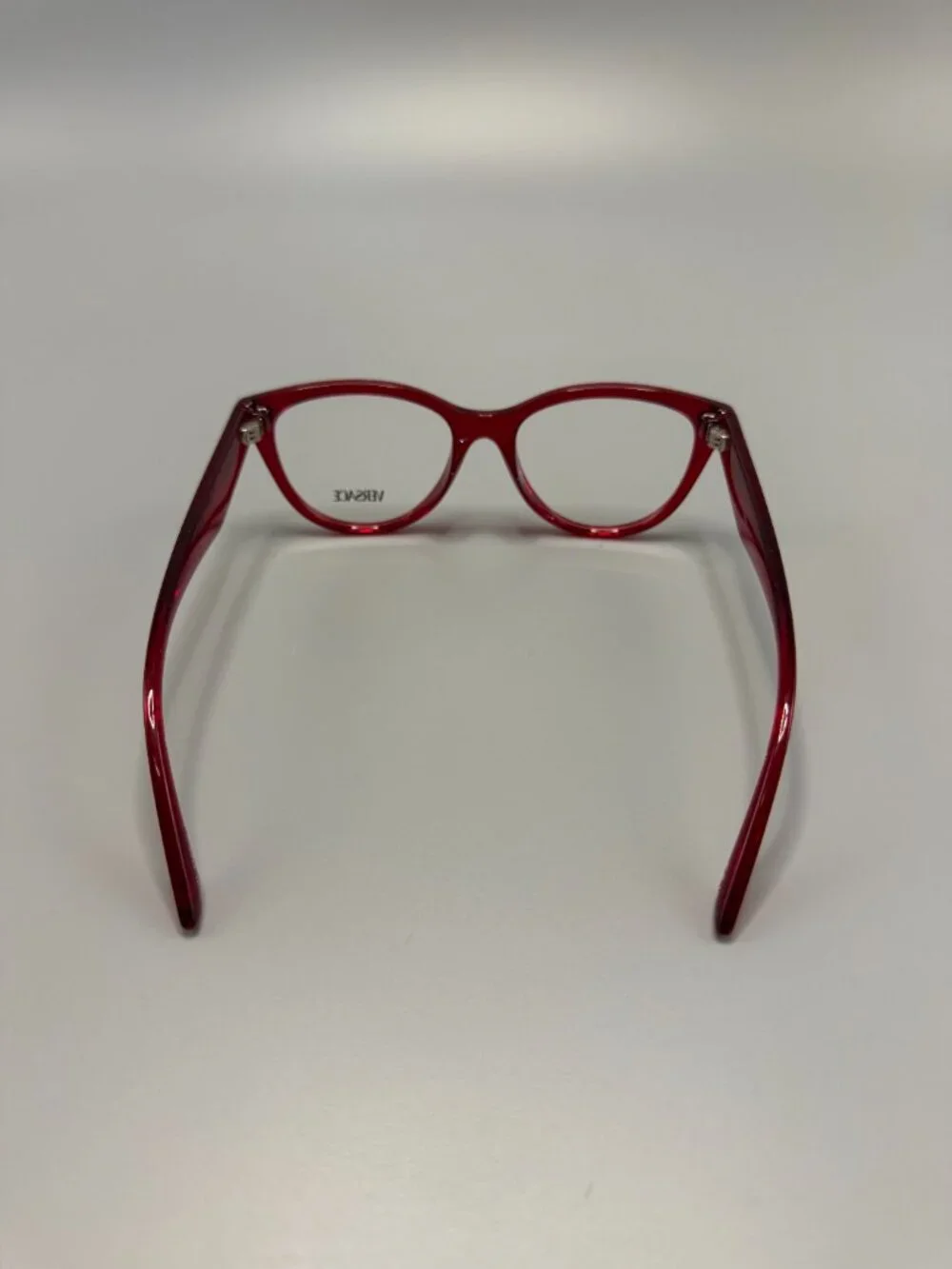 Versace Red Designer Eyeglass Frames Medusa Logo New Demo